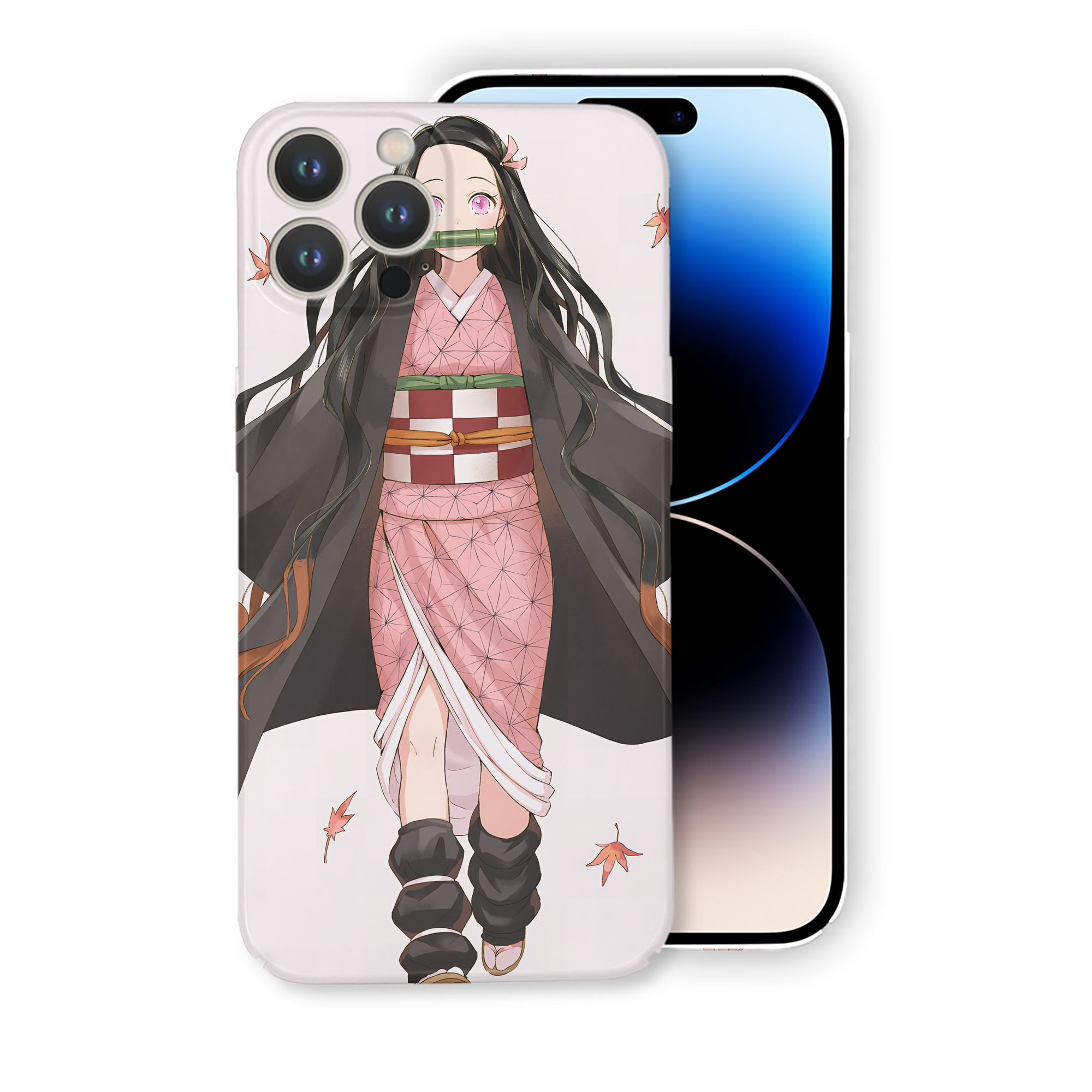 （画像用） 鬼滅の刃（きめつのやいば）竈門 禰󠄀豆子／かまど ねずこ Kamado Nezuko 【iPhone 14シリーズ対応】ハードケース